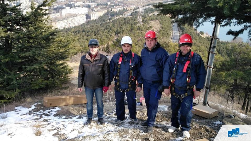 კორპორატიული ტრენინგი თემაზე - სიმაღლეზე უსაფრთხოდ მუშაობა￼